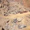 興縣紅礦山開采現場