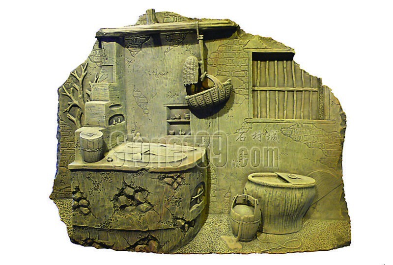　　石雕《人生三憶·母愛(ài)》