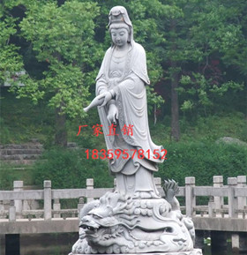 石雕佛像，三面觀音石雕