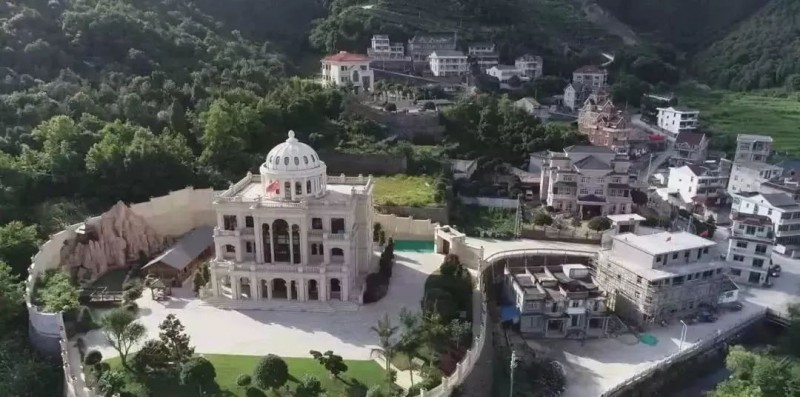 浙江溫州全石材別墅造價上億,卻因違建被拆除