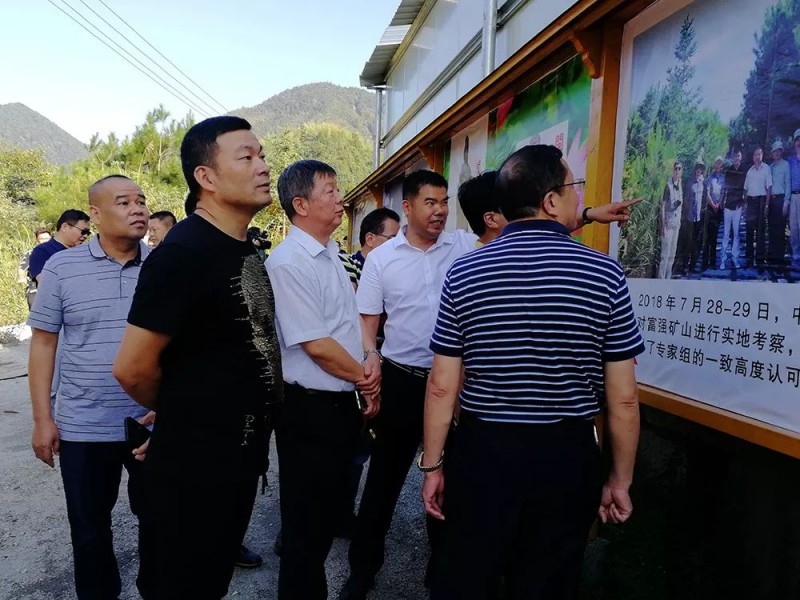 湖北麻城市委常委、統戰部部長戴昌遠一行考察交流富強石材綠色礦山經驗