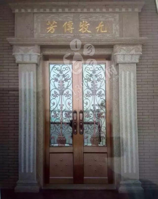 福建閩南地區鄉村自建房大門石材案例欣賞