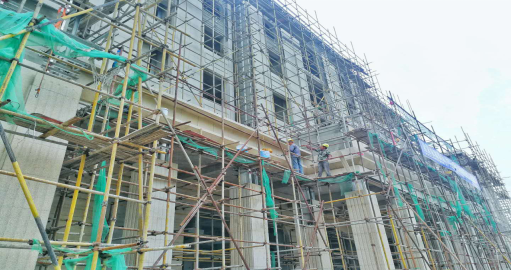 貴州巨鼎石材工程 | 思南縣人民銀行建設項目施工現場