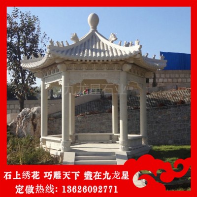花崗巖石亭子 古建六角涼亭價格 石亭子生產廠家