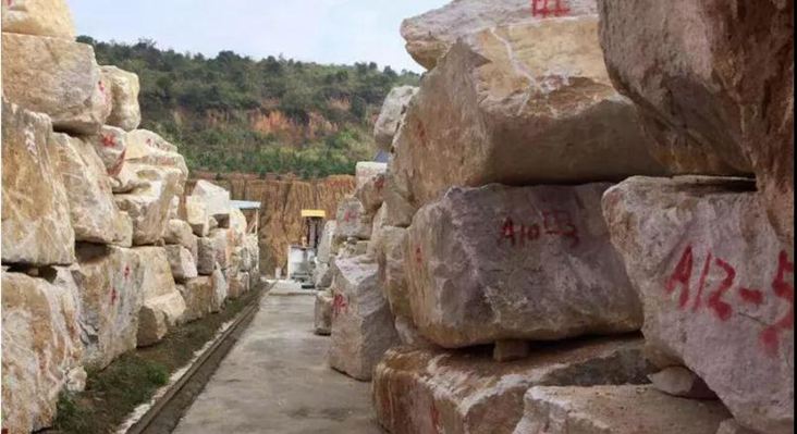 江西省宜春市石材產區袁州區珍珠白石材礦山及應用欣賞！